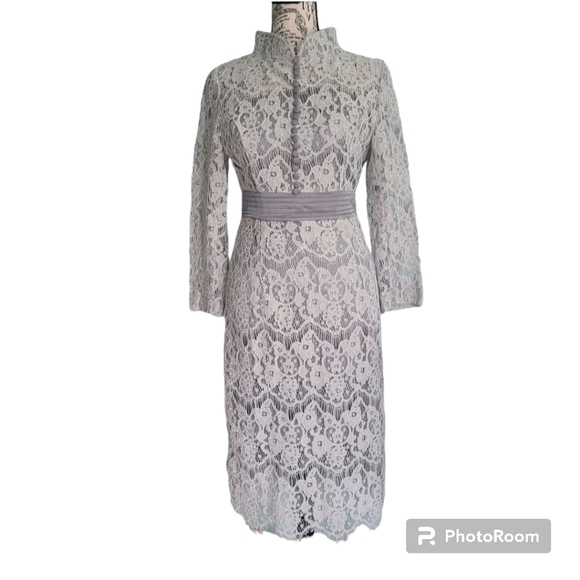 update Dresses & Skirts - Gray Lace Dress NWT Size M